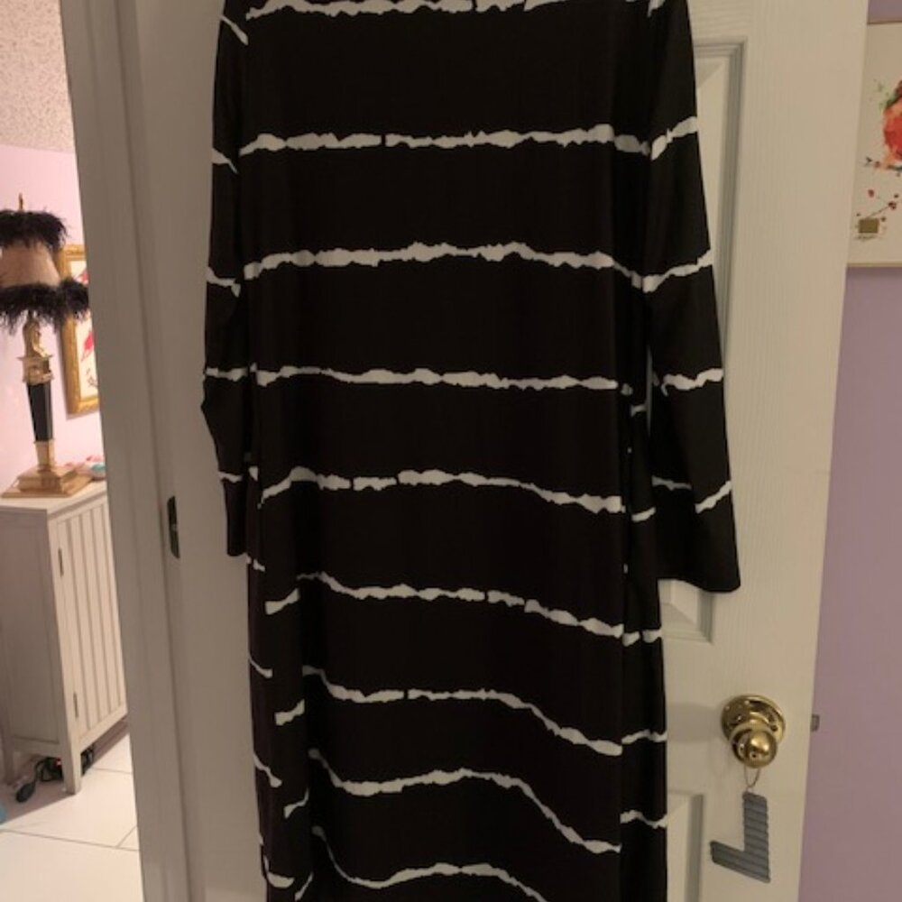 Women's Stripe/Long Cardigan/Tunic - Picture 2 of 4